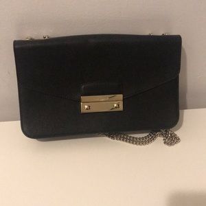 Furla chain black purse